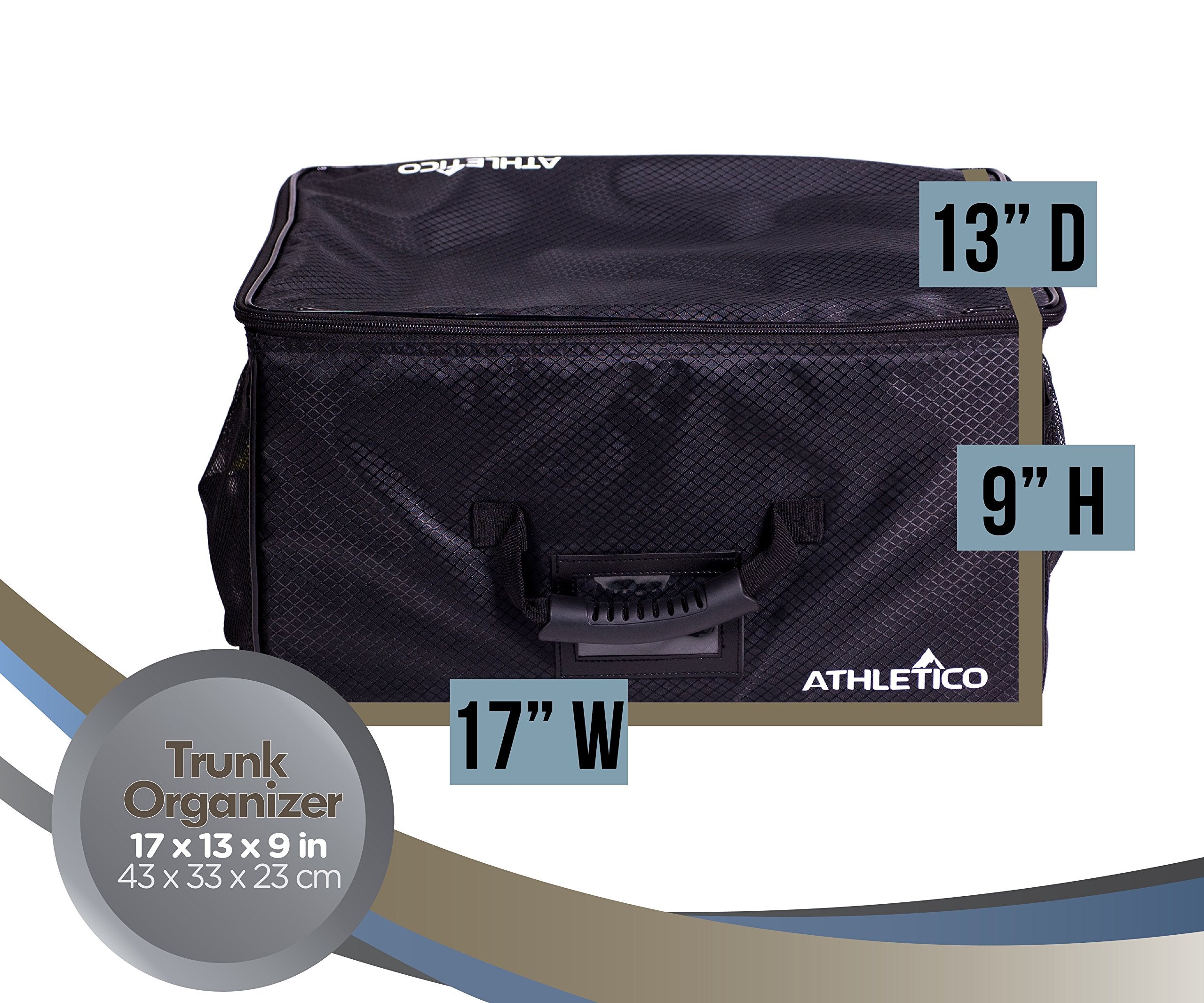Athletico Golf Trunk Organizer Storage - Car Golf Locker To Store Golf Accessories | Collapsible When Not In Use