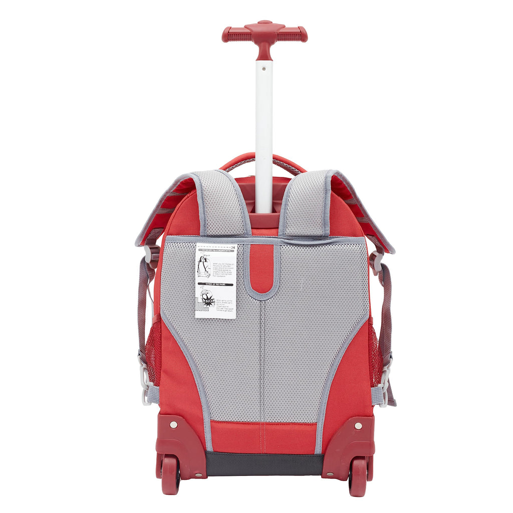 Travelers Club 18 Rolling Backpack with Shoulder Straps, Red