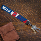 Rico Industries Nfl Football Buffalo Bills Standard Wrist Lanyard Key Chain, Cute Wristlet Strap Keychain Holder For Women Men C
