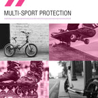 80Six Dual Certified Kids Bike, Skate, And Scooter Helmet, Pink Purple Fade, Small/Medium - Ages 8+