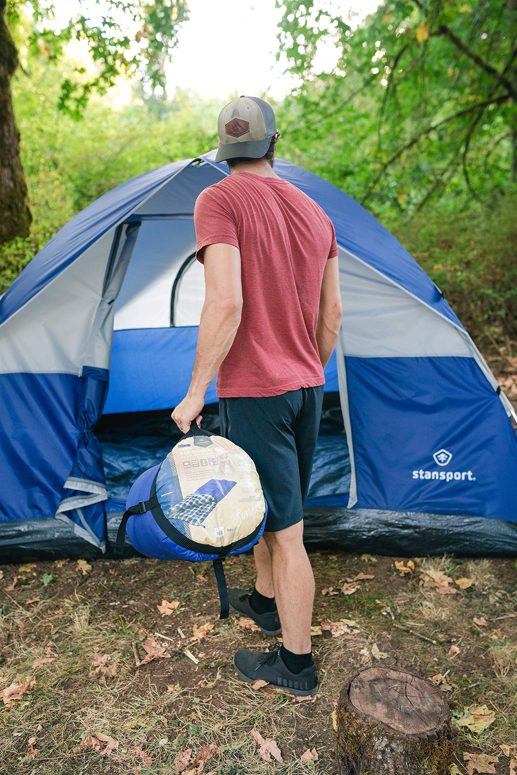 Stansport Prospector 5 Lb Rectangular Sleeping Bag - 33 In X 75 In, Purple