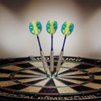 Elkadart Prism Steel Tip Darts With Storage/Travel Case, 23 Grams, Gray