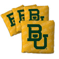 YouTheFan Officially-Licensed NCAA Baylor Bears Set of 4 Cornhole Bags - All Weather Regulation 6    x 6    Size - 16oz Weight -
