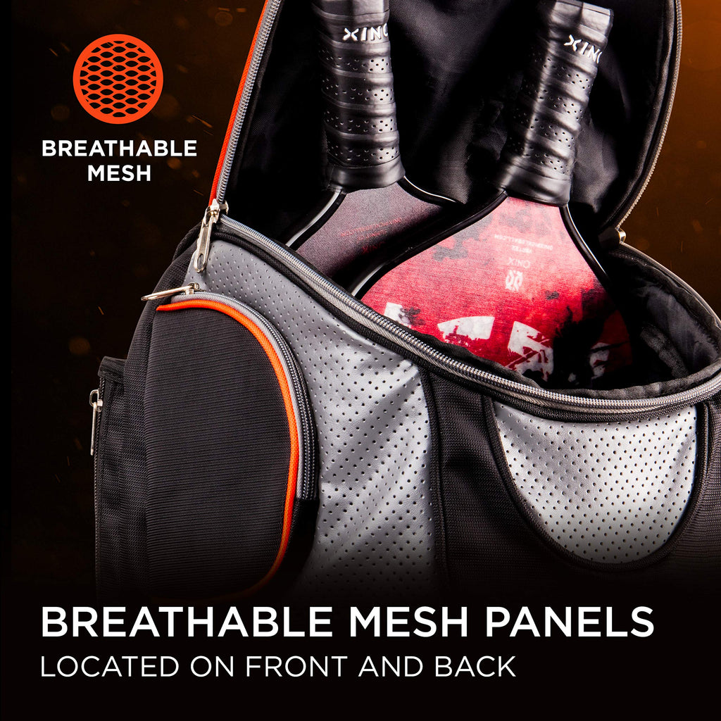Onix Pickleball Durable Backpack Is Designed To Carry Paddles, Balls, Apparel, And Water Bottles