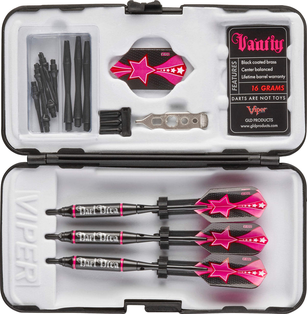 Viper Vanity Soft Tip Darts With Storage/Travel Case: Dart Diva, 16 Grams