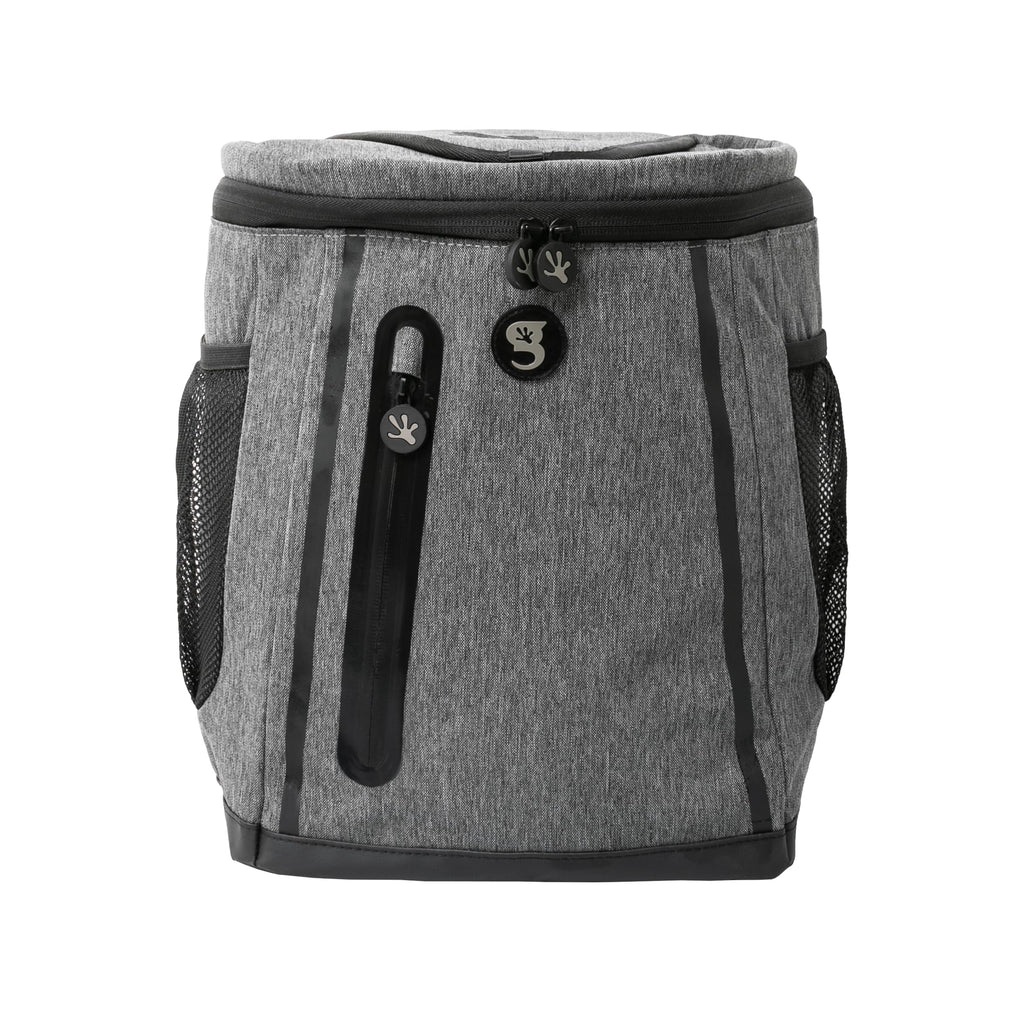 Geckobrands Opticool Backpack Cooler - Holds Up To 36 Cans Or 18 Bottles, (Everyday Grey), 3 Pockets, Easy Access Lid