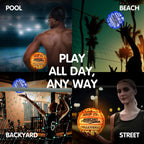 Wave Runner Glow In The Dark Led Light Junior Football, Waterproof Double Laced Football For Night Sports And Games Waterproof B
