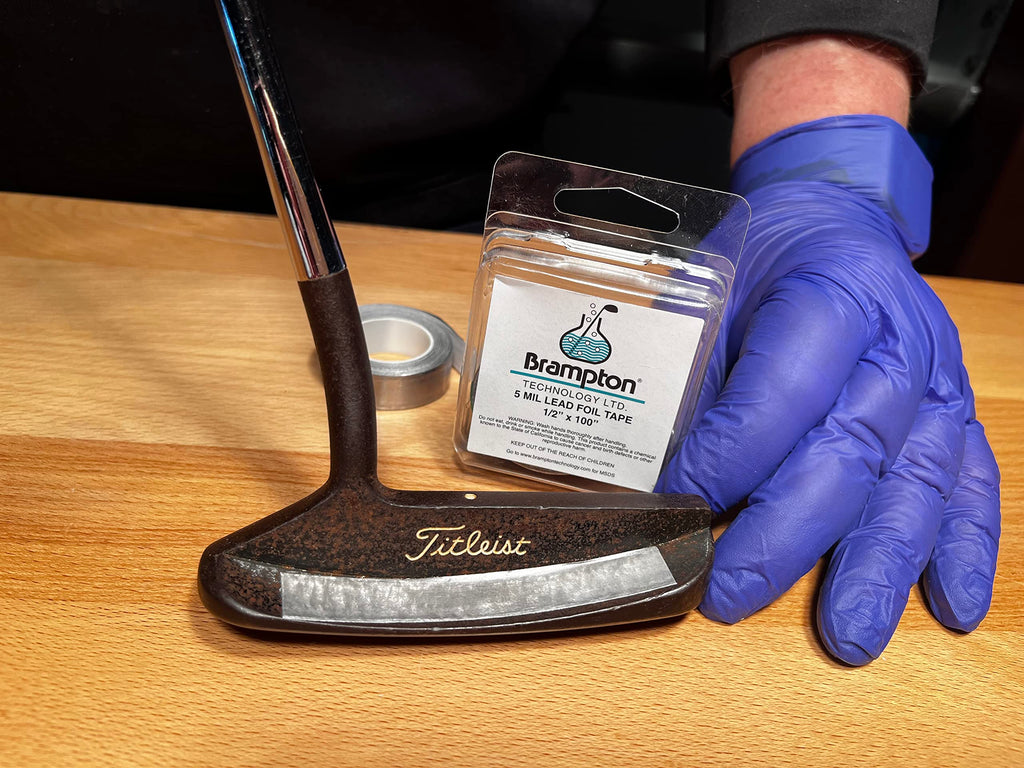 Brampton Golf Lead Tape 1/2 X 100 (5 Mil) - Easy To Cut And Apply - Stays On In All Weather - Adjust Swing Weight And Feel - Lea