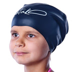 Swim Caps Long Hair Kids - Swimming Cap For Girls Boys Kids Teens With Long Curly Hair Braids Dreadlocks - Silicone Hypoallergen