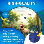 National Geographic Dart Board For Kids - Dart Ball Game Set With Lightweight 28'' Reversible Dartboard And Sticky Balls In 4 Co