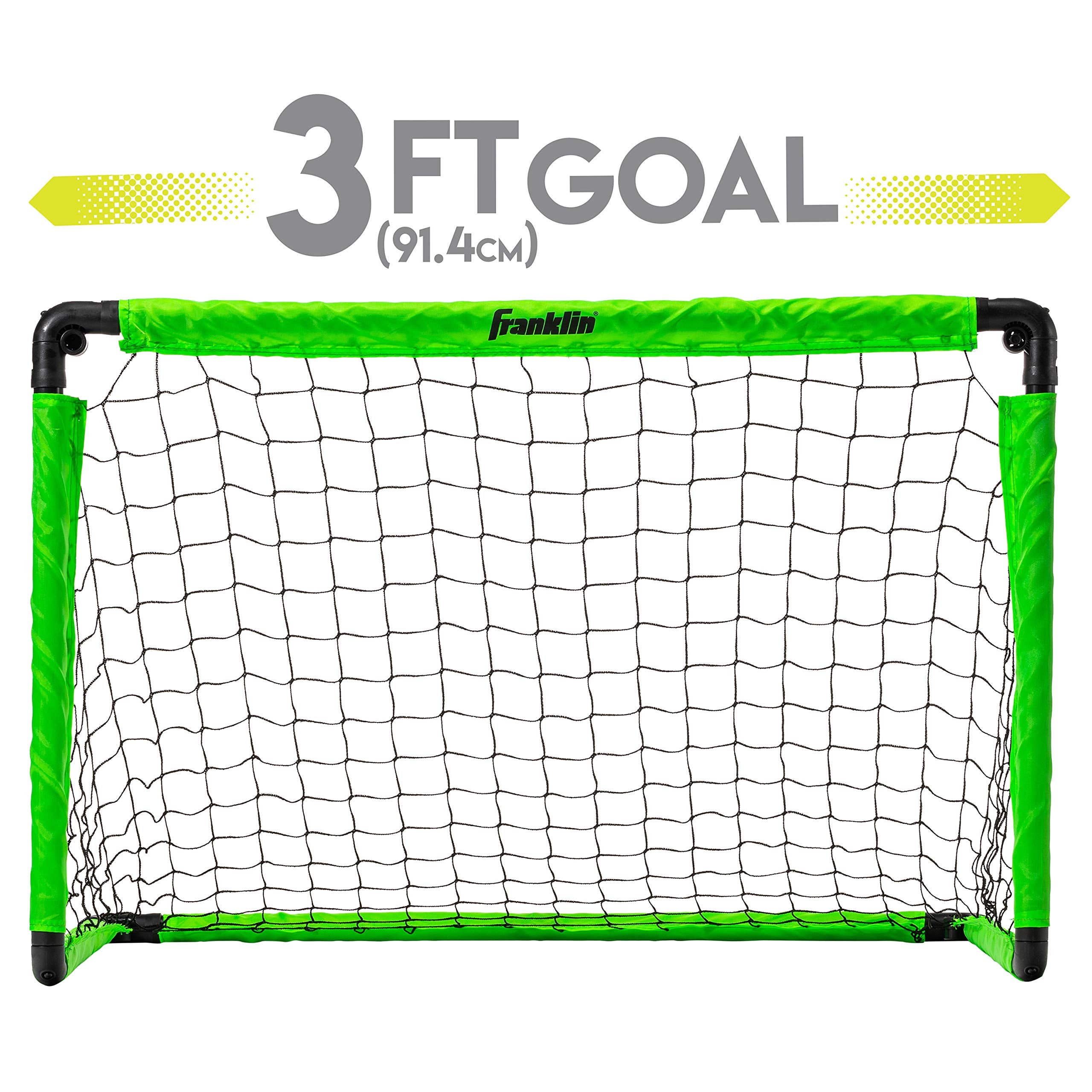 Franklin Sports Kids Mini Soccer Goal Set - Backyard/Indoor Mini Net + Ball Set With Pump - Portable Folding Youth Goal Set - 36