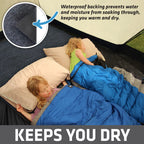 Drymate Tent Carpet Mat, Protective Waterproof Liner Keeps You Warm & Dry, Camping Floor Rug Accessory (74'' X 84''), Durable, L