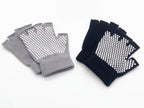 Yl Trd V 2 Packs Of Non Slip Fingerless Yoga Gloves Exercise Gloves Workout Gloves (With White Dots)