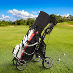 Caddytek 4 Wheel Golf Push Cart - Compact, Lightweight, Close Folding Push Pull Caddy Cart Trolley - Explorer V8, Silver, One Si