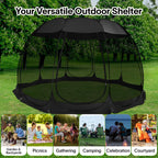 Alvantor Pop Up Screen House, Outdoor Mosquito Mesh Tent With Uv Resistant, Pop Up Canopy Easy Up, Foldable Screen Room For Camp