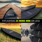 Best Marine And Outdoors Kayak Cover, Extra Thick 600D, Indoor Outdoor Storage, Sup Paddle Boards & Kayak Storage Accessories, F