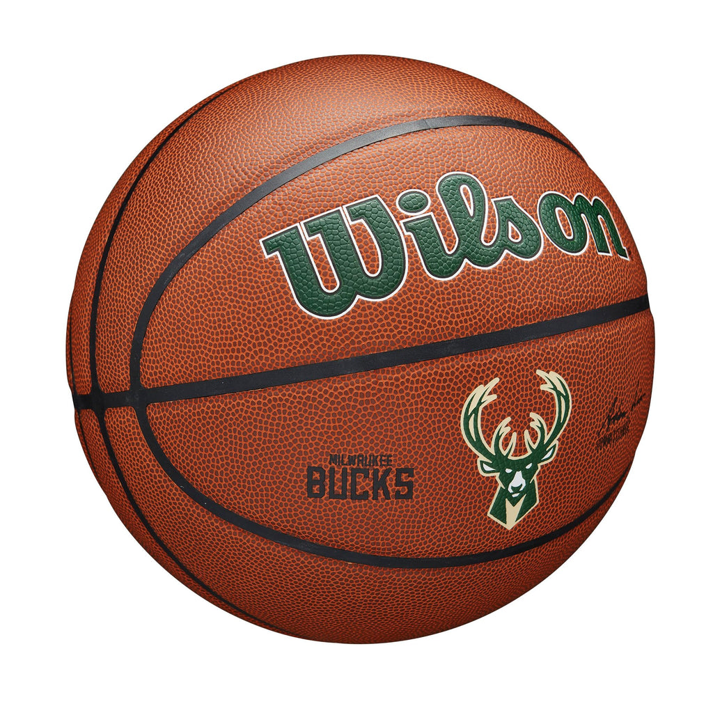 Wilson Nba Team Alliance Basketball - Milwaukee Bucks, Size 7-29.5''
