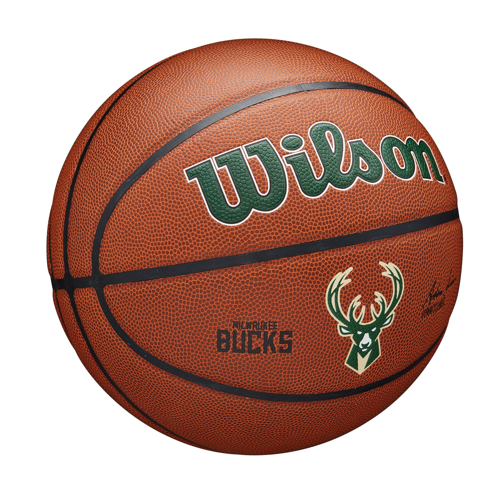 Wilson Nba Team Alliance Basketball - Milwaukee Bucks, Size 7-29.5''