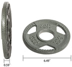 Fitvids Cast Iron Plate Weight Plate For Strength Training And Weightlifting, 2-Inch Center, 2.5Lb (Set Of 2)