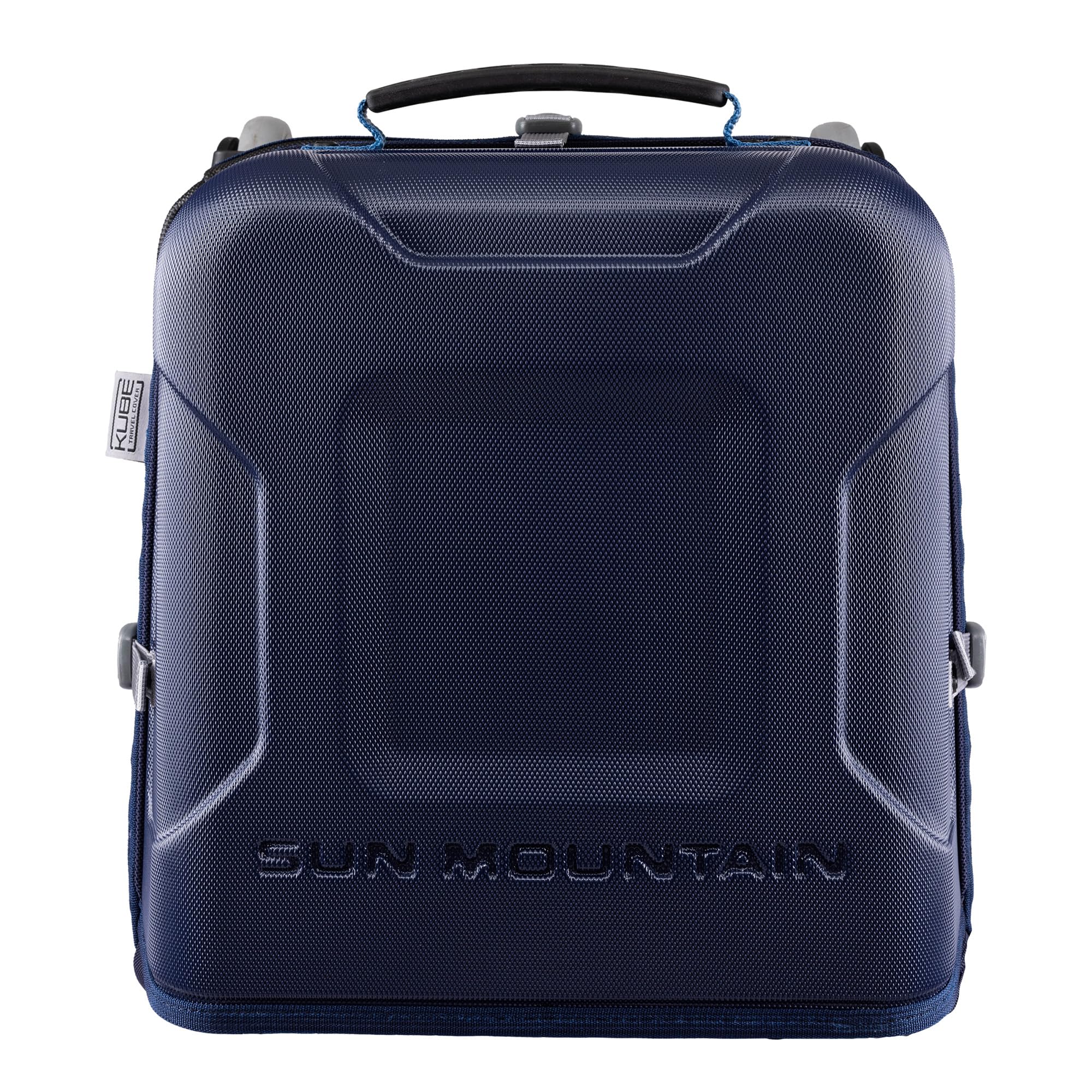 Sun Mountain Kube Golf Travel Bag, 2-Wheel Rolling System-Compact Storage Case, Navy Calvary