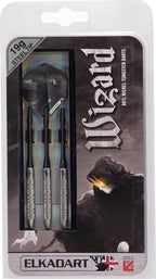 Elkadart Wizard 80% Tungsten Steel Tip Darts With Storage/Travel Case, 19 Grams, Silver