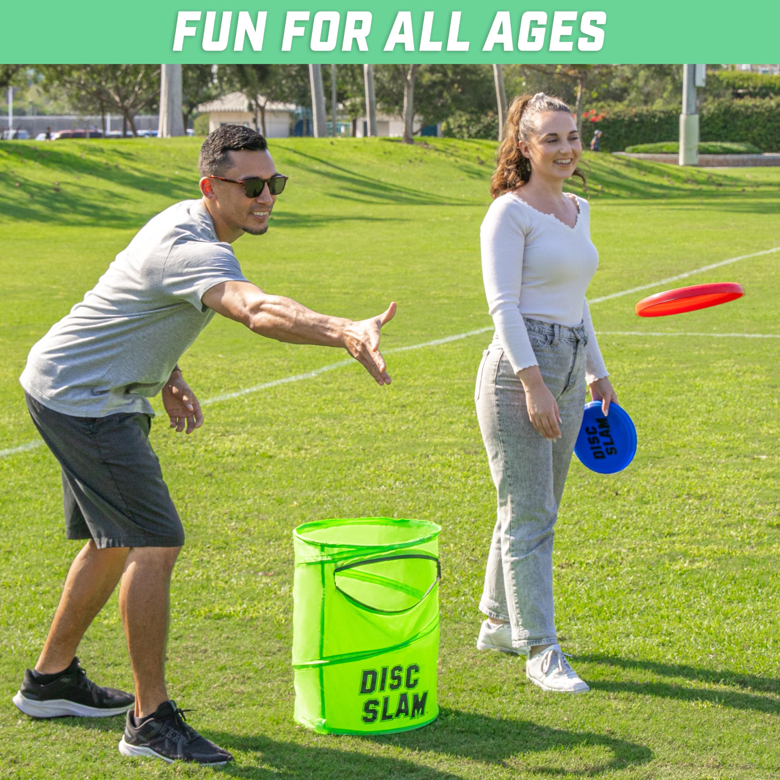 Gosports Disc Slam Flying Disc Game Set, With 2 Discs And Case