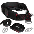 THEFITGUY Sled Pulling Belt, Adjustable Closure, 2 Sled Pulling Straps & 4 Hooks Included - for Resistance Training, Strength Tr