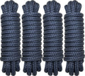 Boat Dock Lines 1/2 Inch x 15 ft Double Braid Nylon Dock Lines for Boats & Pontoons, Marine-Grade Nylon Dock Line with a 12 Eye,