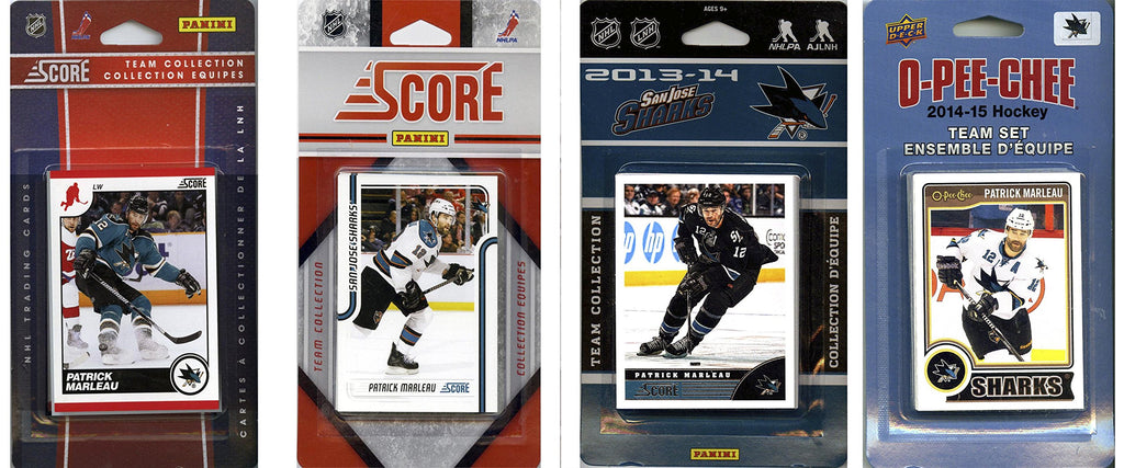Nhl San Jose Sharks 4 Different Licensed Trading Card Team Sets
