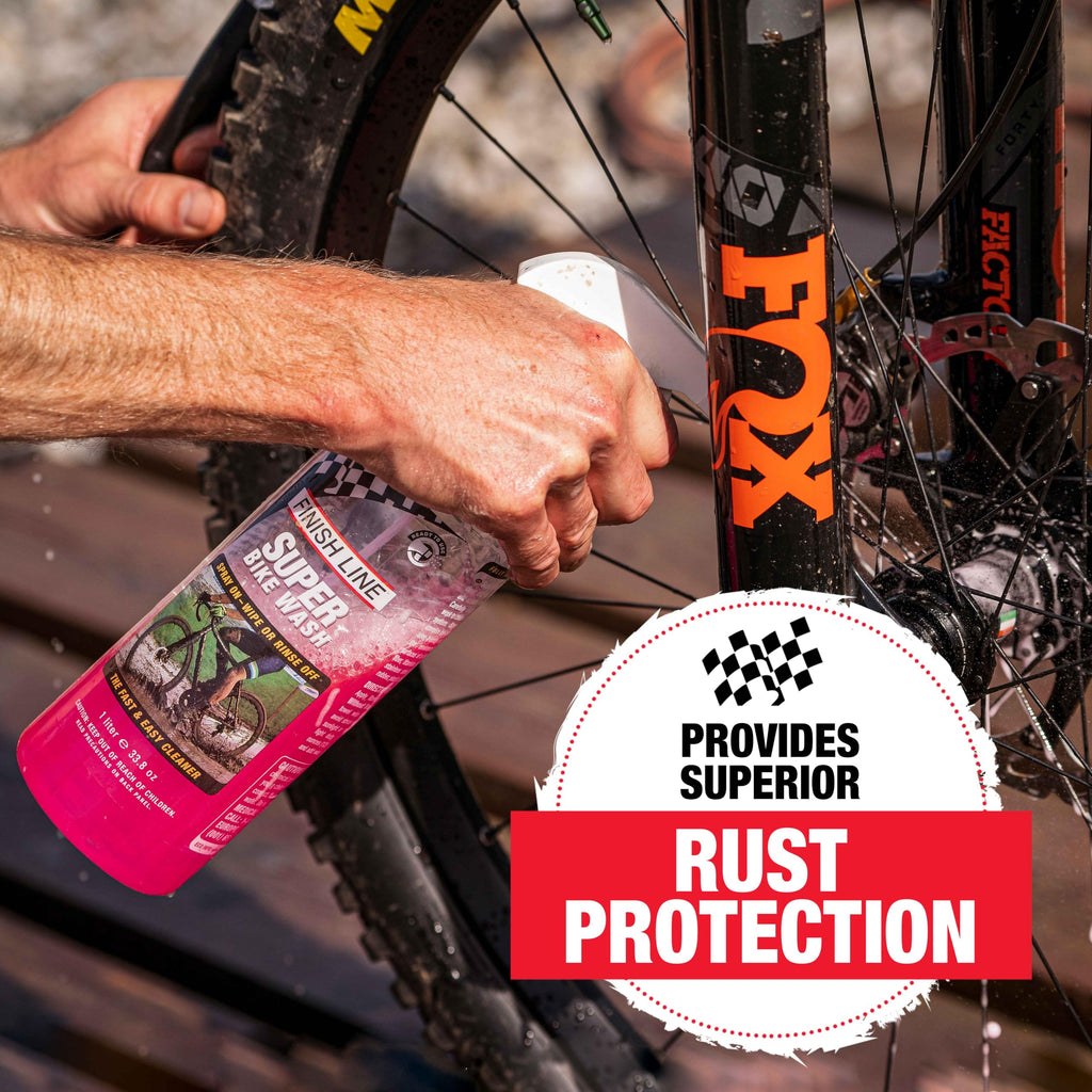 Finish Line Super Bike Wash Bicycle Cleaner, 1 Liter (338-Ounce) Spray Bottle