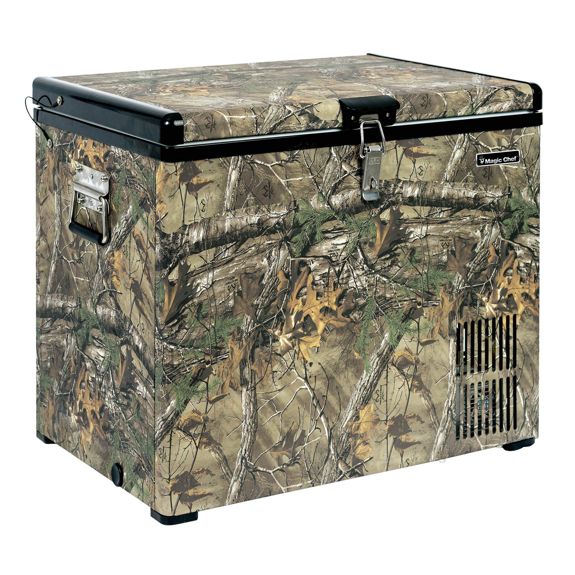 Magic Chef Mcl40Pfrt 1.4 Cubic Foot Mini Portable Freezer Fridge With Adjustable Temperature Control Thermostat, Realtree Xtra C
