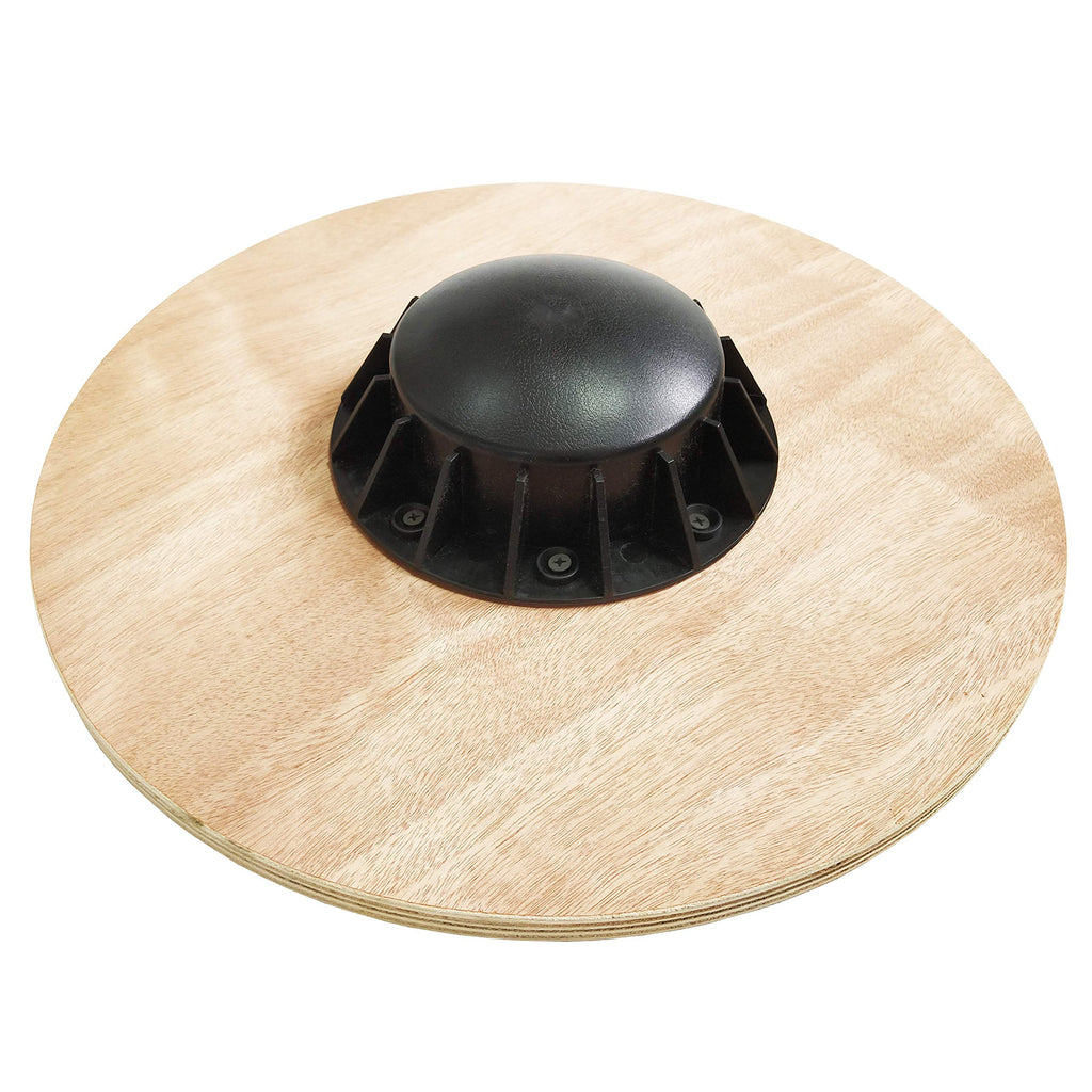 Balancefrom Non-Slip Wooden Wobble Balance Board Core Trainer 15.55-Inch Diameter With 360 Rotation For Stability Training (Burg
