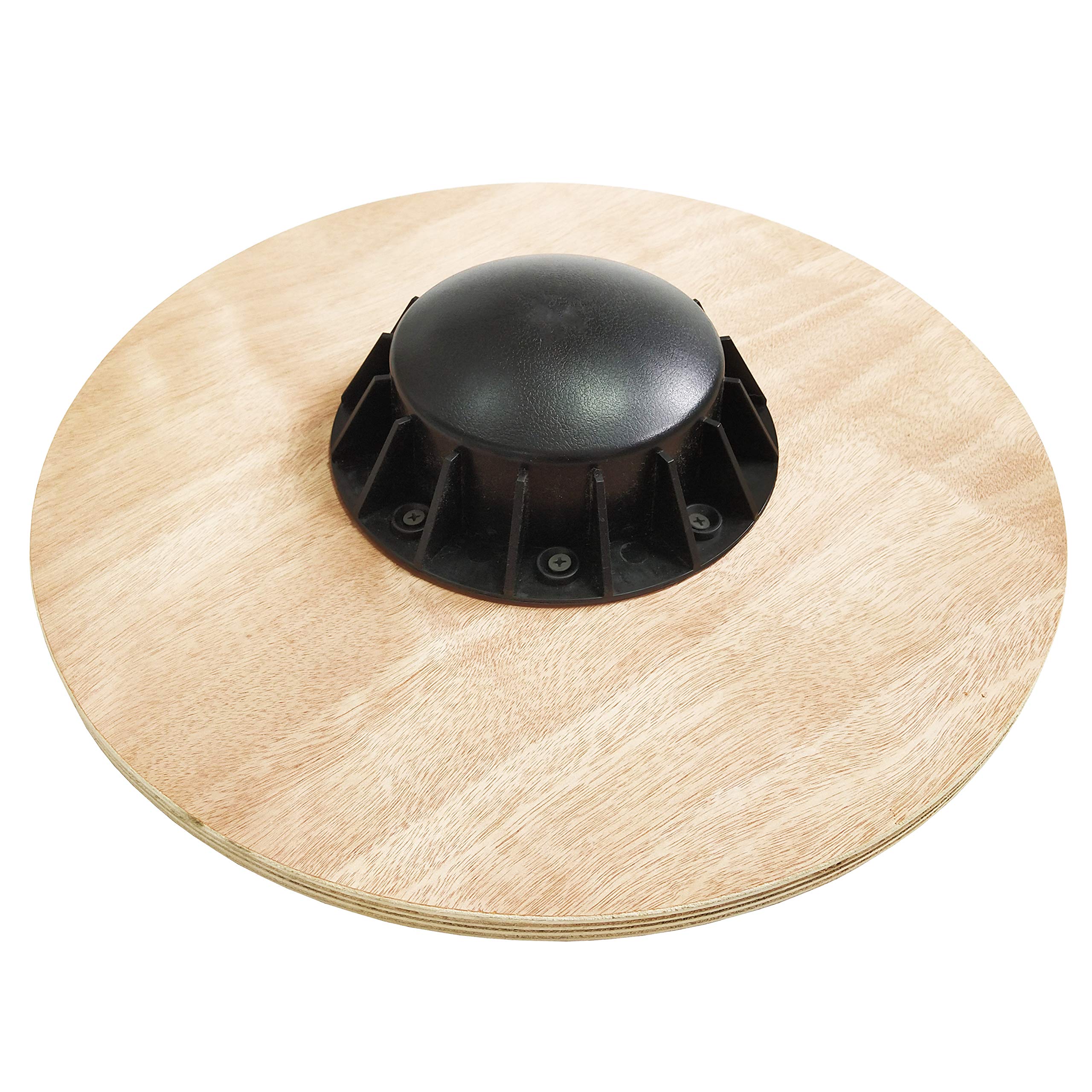 Balancefrom Non-Slip Wooden Wobble Balance Board Core Trainer 15.55-Inch Diameter With 360 Rotation For Stability Training (Burg