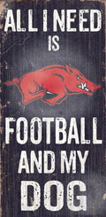 Fan Creations C0640 University of Arkansas Football and My Dog Sign