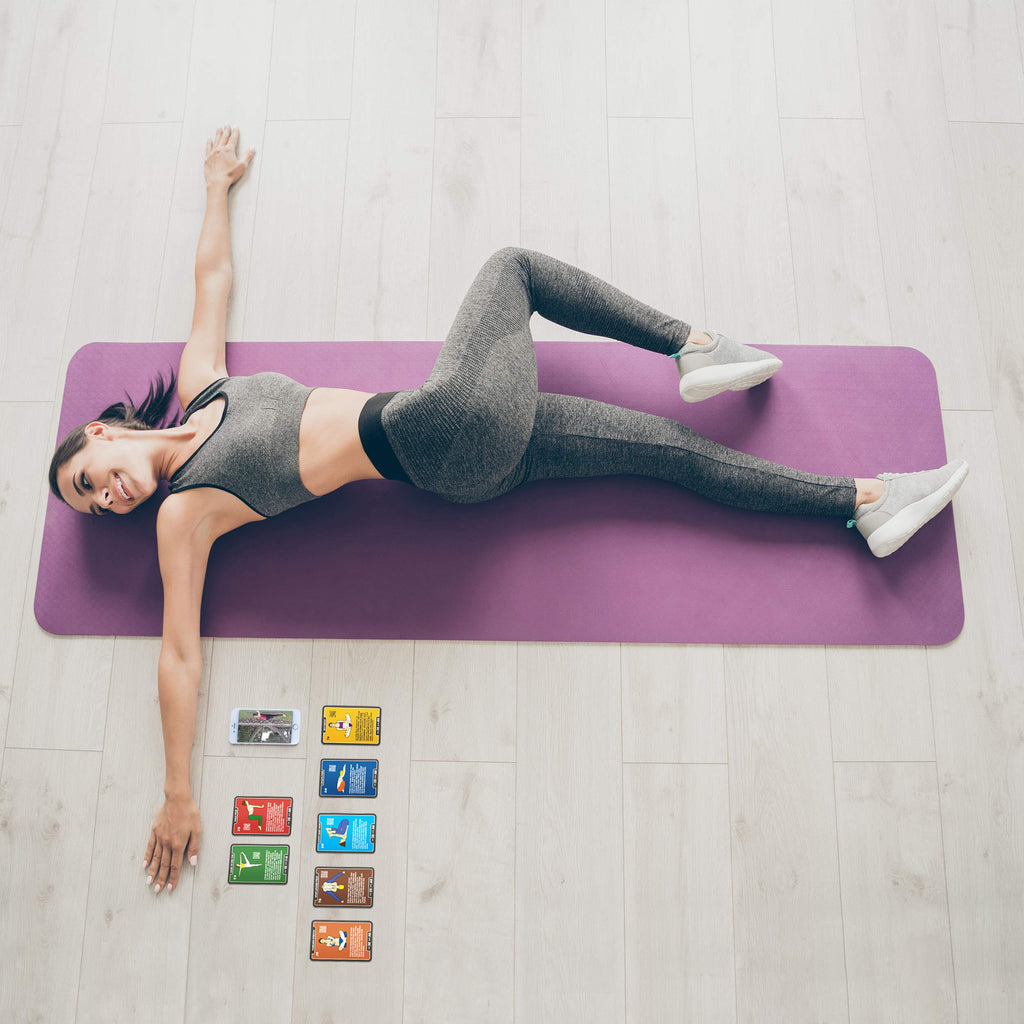 Stack 52 Yoga Exercise Cards: Designed By Certified Yoga Instructor. Video Instructions Included. Beginner To Advanced Poses And
