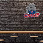 Rico Industries Ncaa Louisiana Tech Bulldogs Mascot Shape Cut Pennant - Home And Living Room D  Cor - Soft Felt Ez To Hang