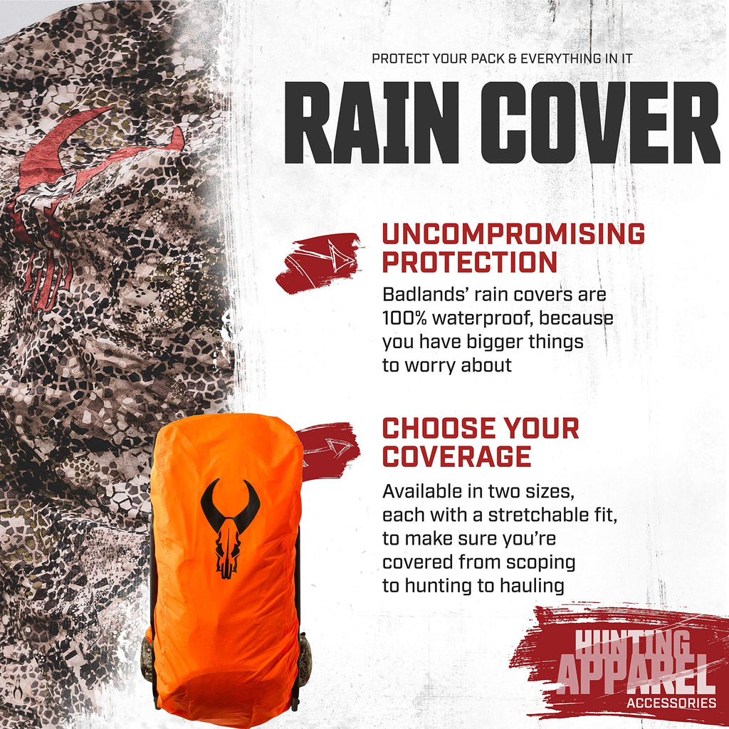 Badlands Rain Cover For Hunting Packs, Blaze, Large