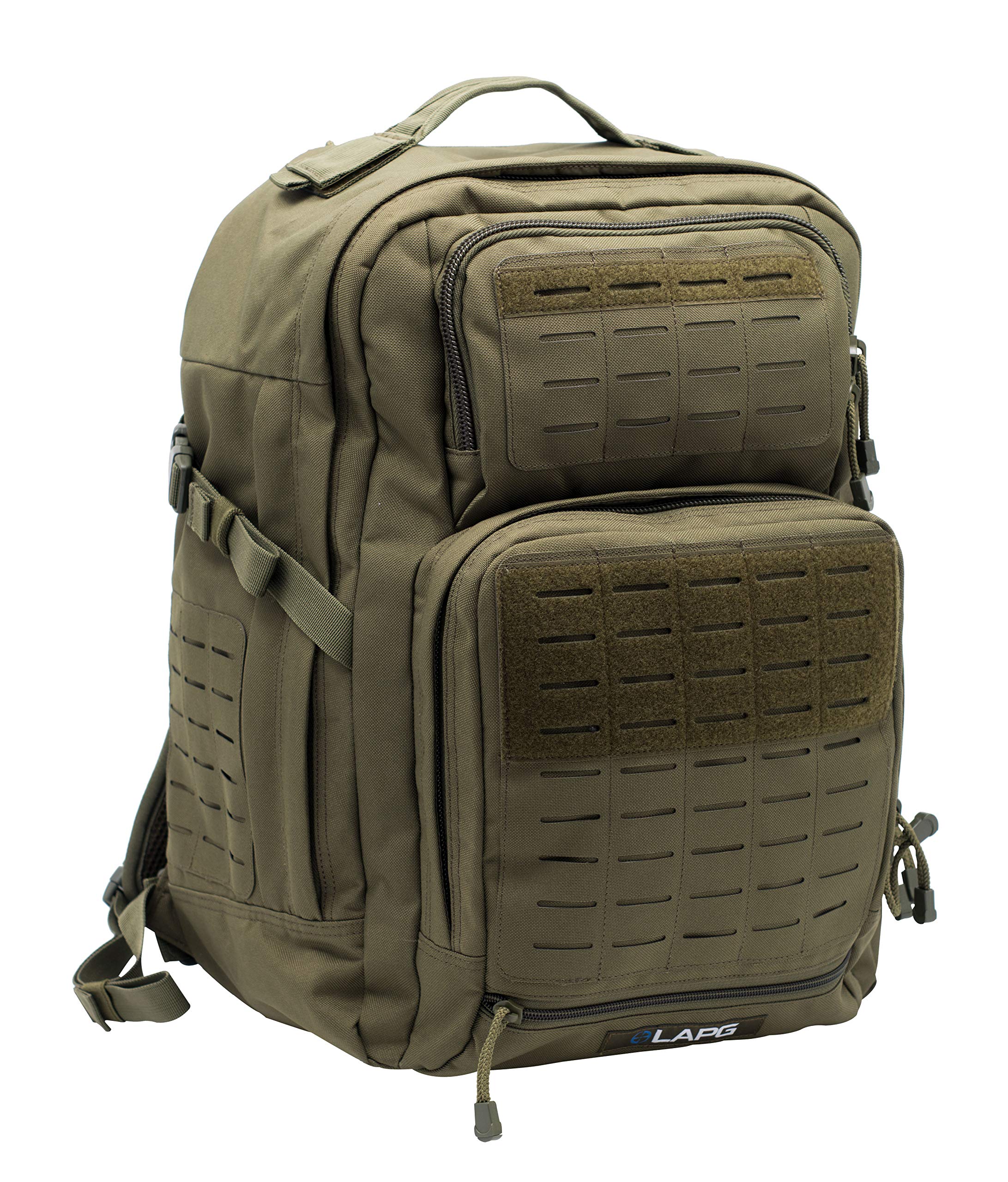 Lapg Atlas 24 Hour Tactical Backpack For Men & Women, Large Hiking Camping Bug Out Backpack, Combat Survival Gear Bag, Od Green