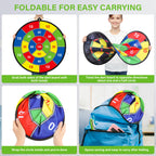 29'' Large Dart Board For Kids, Kids Double-Sided Dart Board With Sticky Balls And Darts, Indoor/Outdoor Sport Fun Party Play Ga