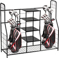 Home-It Golf Bag Sports Dual Golf Storage Organizer Golf Organizer Rack