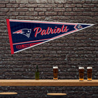 Rico Industries Nfl Football New England Patriots Classic 12'' X 30'' Felt Wall D  Cor Pennant - Great For Home/Bed Room/Man Cav