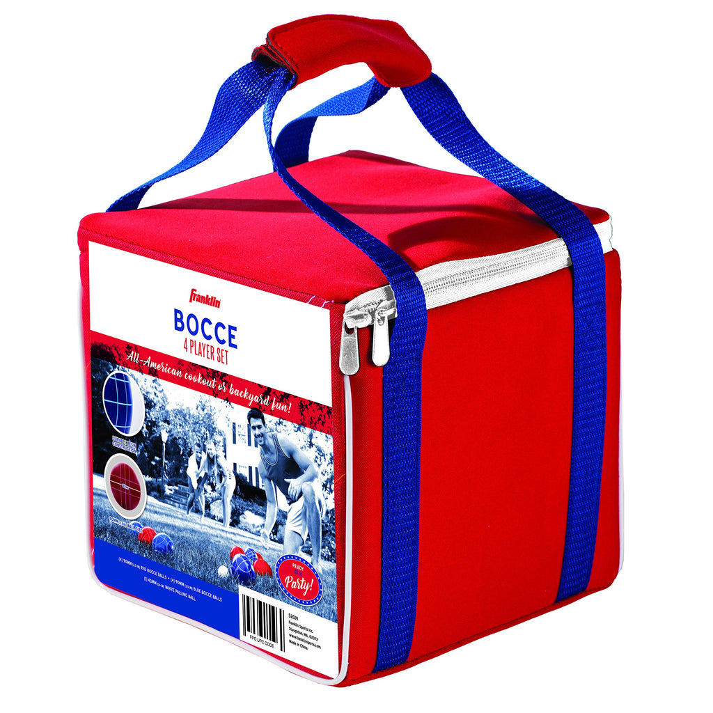 Franklin Sports Bocce Ball Set - 8 All Weather 90Mm Bocce Balls, 1 Pallino And Carrying Case - Beach, Backyard Lawn Or Outdoor P