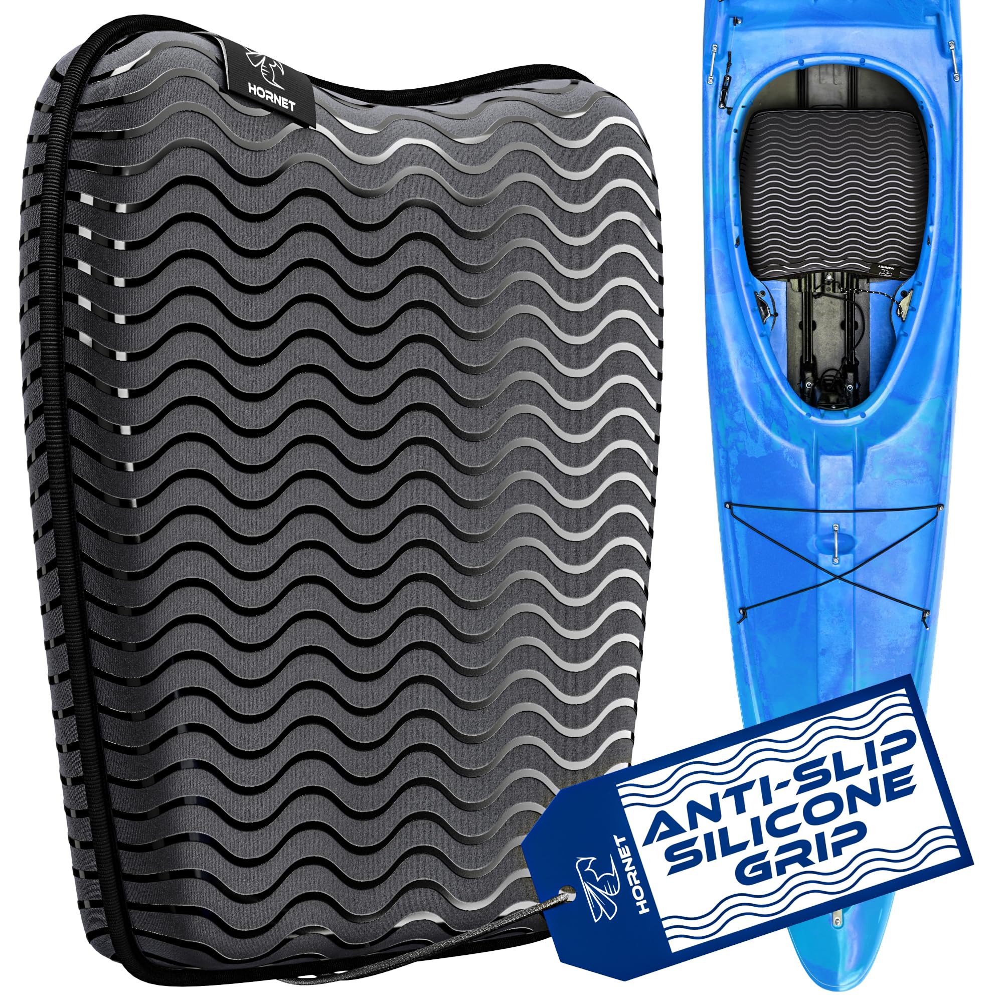 Anti Slip Kayak Seat Cushion Ideal Waterproof Seat Pad For Sit In Kayak, Inflatable Kayak, Canoe And Boat. Comfort Accessories F