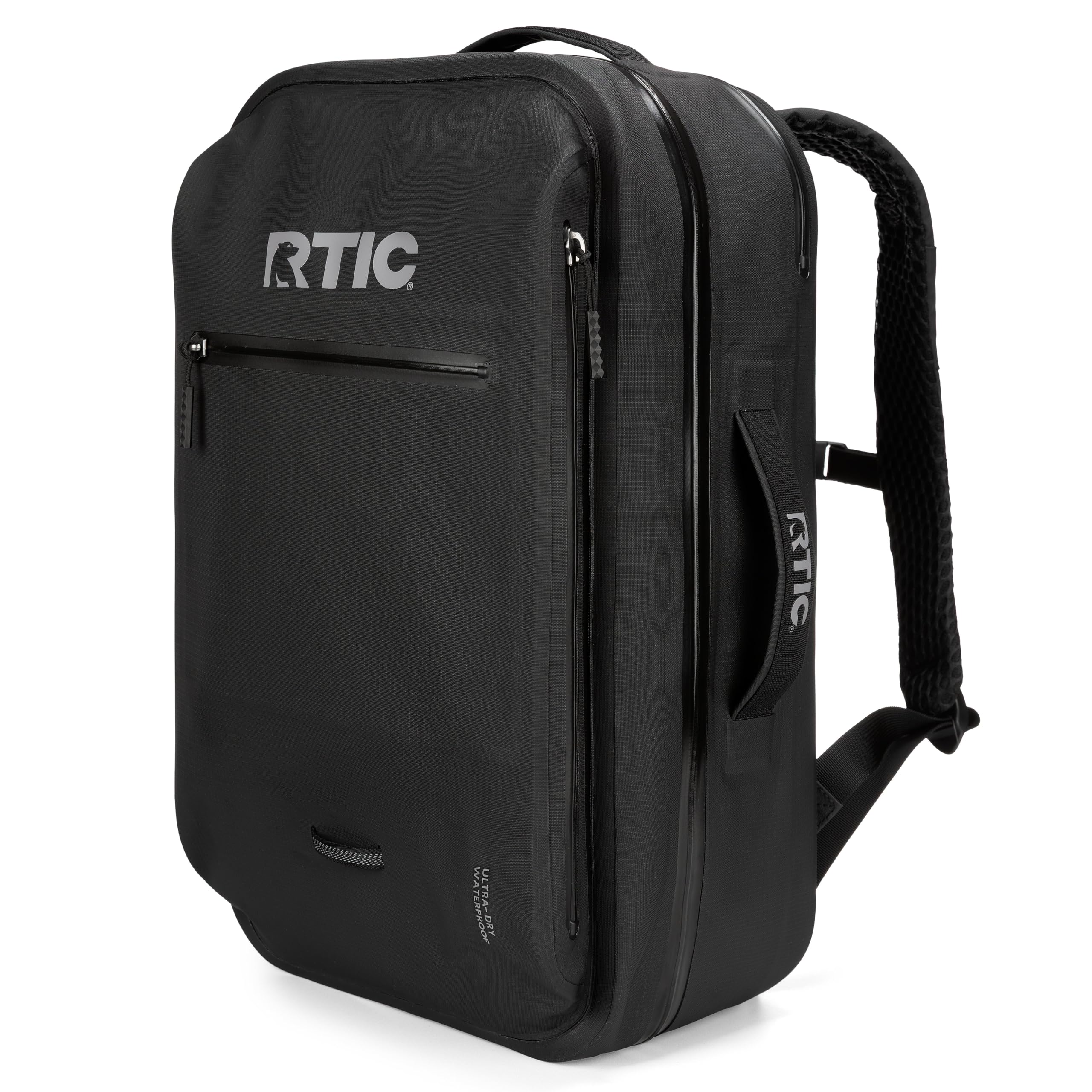 RTIC Ultra Dry Backpack, Waterproof Outdoor Floating Bags for Hiking, Travel, Camping, Boating, Backpacking, 26L, Black & Graphi
