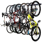 Storeyourboard Blat 8 Bike Wall Storage Rack, 2 Pack Bike Rack For Garage, Heavy Duty Powder Coated Industrial Steel, Wall Mount
