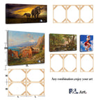 Diy Solid Wood Canvas Frame Kit 12 X24 Inch For Oil Painting  Wall Art - Customized Wooden Art Frames For Paintings  Canvases -