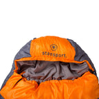 Stansport Glacier Mummy Sleeping Bag 3.1 Lb, Orange, 86'' L X 34'' W