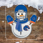 Rico Industries Ncaa Boise State Broncos Snowman Shape Cut Pennant - Home And Living Room D  Cor - Soft Felt Ez To Hang