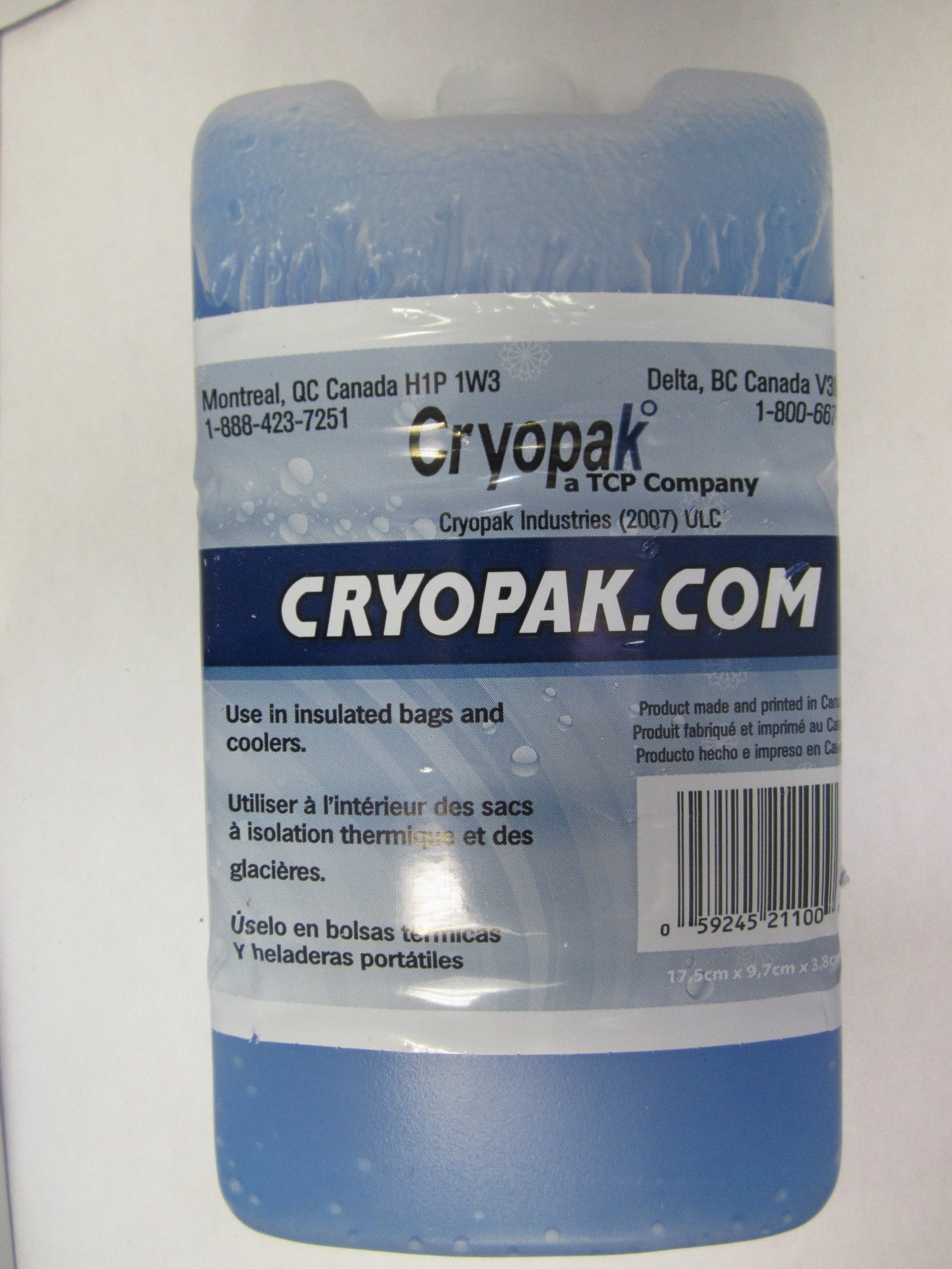 Cryopak Blue 7in x 4in x 1.5in Reusable Ice Pack Cooler