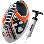Franklin Sports Nfl Chicago Bears Football - Youth Mini Football - 8.5'' Junior Size Ball - Spacelace Easy Grip Texture- Perfect